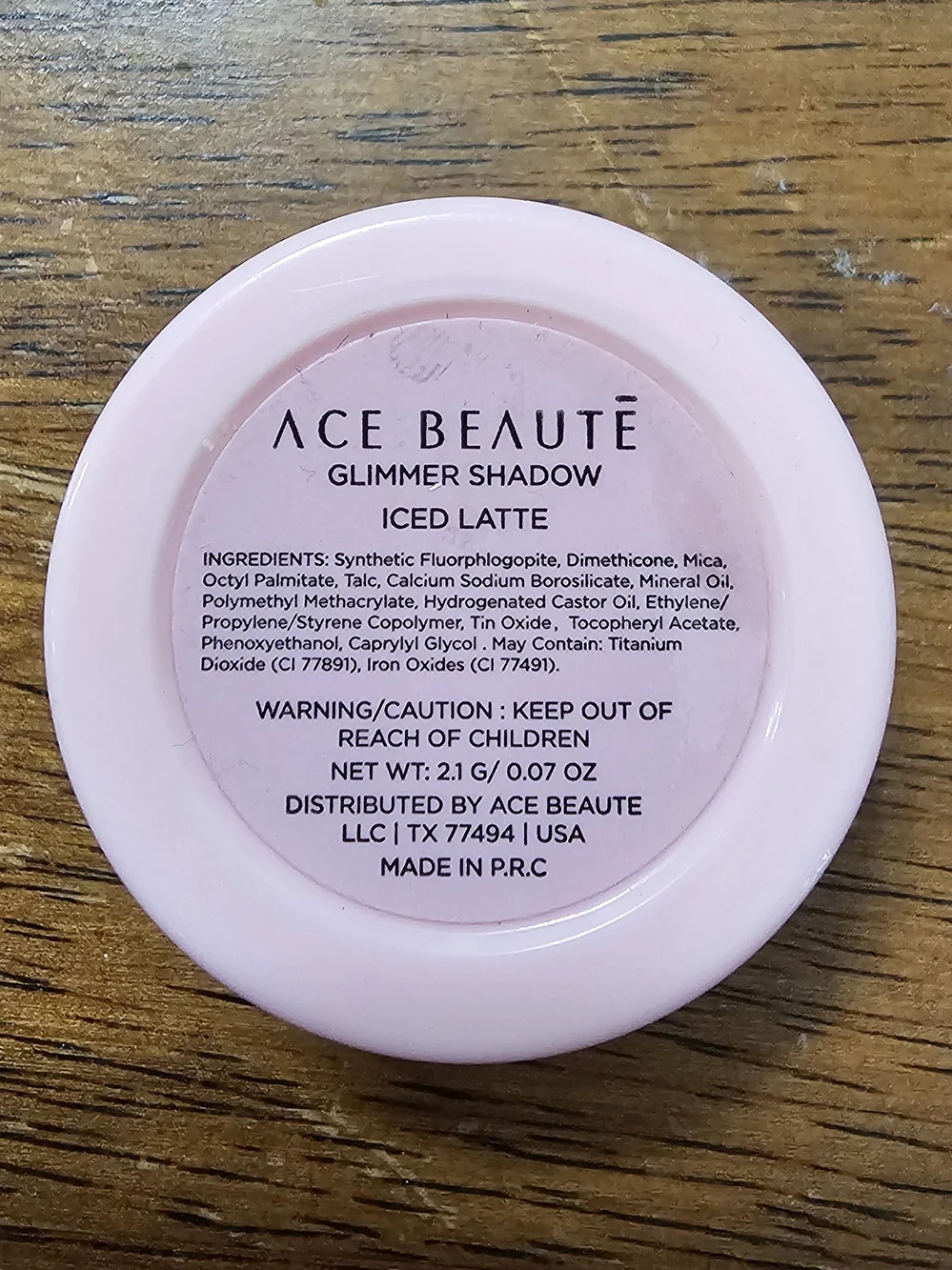 Ace Beaute Glimmer Eyeshadow - Iced Latte